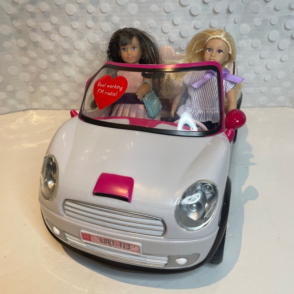 Lori doll 👧Go Everywhere! Convertible Silver Car with picnic basket - Picture 1 of 14